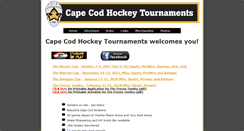 Desktop Screenshot of capecodhockeytournaments.com